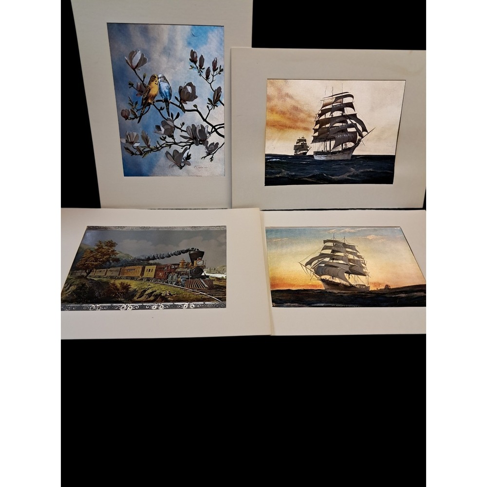 Dufex Foil Prints Lot Of 4. Printed In England